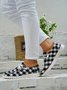 JFN Casual Lightweight Canvas Lace Up Flats