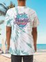Coconut Tree Vacation Cotton Blends Short Sleeve T-Shirt