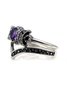 JFN Moon Goddess Purple Crystal Multilayer Ring