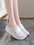 JFN Breathable Mesh Toe Mid Heel Women's Shake Platform Sandal Sneakers