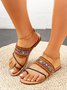 JFN Ethnic Upper Lightweight Thong Sandals Slippers