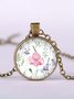 JFN Spring Summer Floral Plant Time Jewelry Necklace