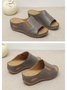 JFN Beach Open Toe Vintage Wedge Sandals