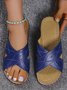 JFN Vintage Lightweight Wedge Sandals