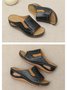JFN Beach Open Toe Vintage Wedge Sandals