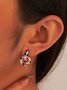 JFN Diamond Colorblock Stud Earrings