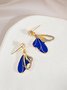 JFN Vintage Klein Blue Butterfly Wing Earrings