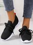 Comfortable Soft Sole Lightweight Non-Slip Flyknit Lace-Up Sneakers