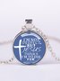 I’m Not Perfect Phrase Letters Gemstone Necklace