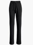 Stretch waist pocket with drawcord palazzo pants/wide leg pants