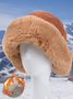 Casual Lamb Fleece Faux Fur Hat Autumn Winter Thickening Plus Velvet Outdoor Sports Daily Warming Accessories