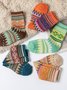 1Pcs Multicolor Ethnic Pattern Cotton Socks Set Autumn Winter Casual Home Warm Accessories