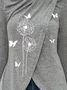 Dandelion Loose Casual Cross Neck T-Shirt