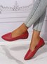 Women's Plain Stitch Detail Flat Shoes