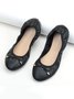 Retro Bow Comfortable Soft Shallow Shoes