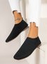 Breathable Mesh Fabric Soft Sole Lace-up Decor Flat Shoes