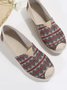 Bear Ethnic Pattern Soft Soled Flats