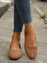 Plus Size Rhinestone Casual Flat Shoes