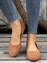 Plus Size Rhinestone Casual Flat Shoes