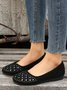 Plus Size Rhinestone Casual Flat Shoes