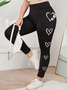 Loose Butterfly Casual Cotton-Blend Leggings