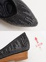 Women's Shining Rhinestone Party Slip On Flat Shoes