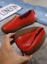 Solid Color Cowhide Zipper Soft Sole Casual Shoes