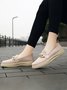 Breathable Chain Decor Casual Mesh Fabric Flat Loafers