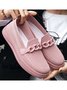 Breathable Chain Decor Casual Mesh Fabric Flat Loafers