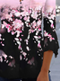 Casual V Neck Regular Fit Floral Shirt