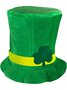 Velvet Topper Irish Day Green Shamrock Plaid Holiday Party Accessories