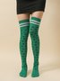 Over the Knee Stockings Stockings Irish Day Shamrock Accessories