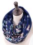 Boho Silk Butterfly Pattern Scarf Neck Everyday Commuter Party Accessory
