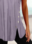 Elegant Ruched Regular Fit Plain Shirt