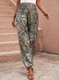 JFN Ethnic Elastic Waist Casual Loose Pants