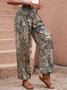 JFN Ethnic Elastic Waist Casual Loose Pants