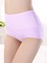 Jacquard Cotton Breathable High Waist Briefs