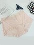 Mulberry Silk Antibacterial Lace Mid-Waist Briefs