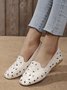 Floral Embroidered Slip On Casual Soft Loafers Fashion Shoes