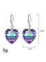AB Colorful Crystal Drop Earrings Casual Party Urban Jewelry