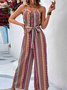 Vacation Spaghetti Loose Ethnic Jumpsuit