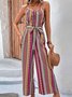 Vacation Spaghetti Loose Ethnic Jumpsuit