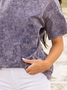 Women's summer vintage made old short sleeve T-shirt top