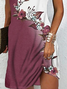 Floral Vacation Loose V Neck Dress