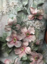 Women's T shirt Tee Yellow Pink Blue Floral Print Short Sleeve Holiday Weekend Basic Round Neck Regular Floral Painting