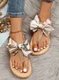 Casual Abstract Flat Beach Slides