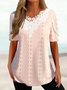 Casual Loose Lace Hollow Summer Shirt