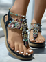 Soft Comfortable Fashion Party Rhinestone Flip Sandals