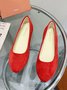 Multi-color Selection Velvet Simple Flat Shoes