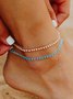 Boho Chain Bead Anklet